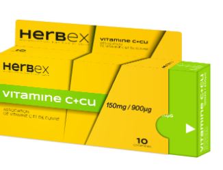 HERBEX VIT C+CU B/10