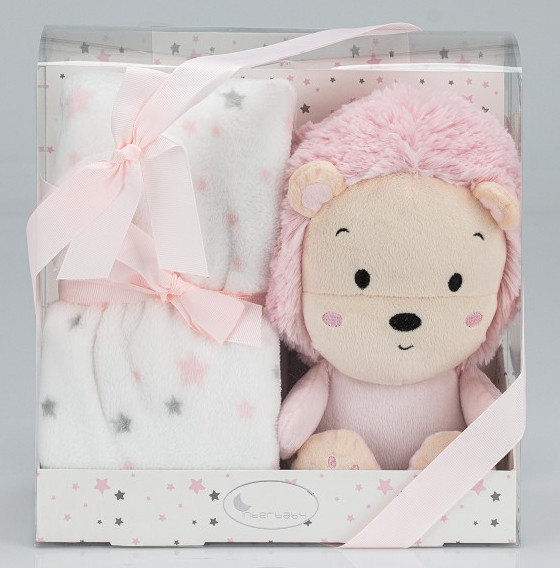 INTERBABY COUVERTURE ROSE+ LION