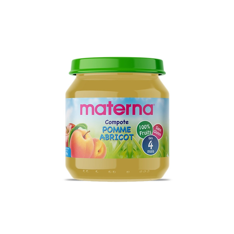 MATERNA COMPOTE POMME ABRICOT