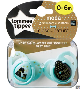 TOMMEE TIPPEE SUC MODA FILLE 0-6M*2