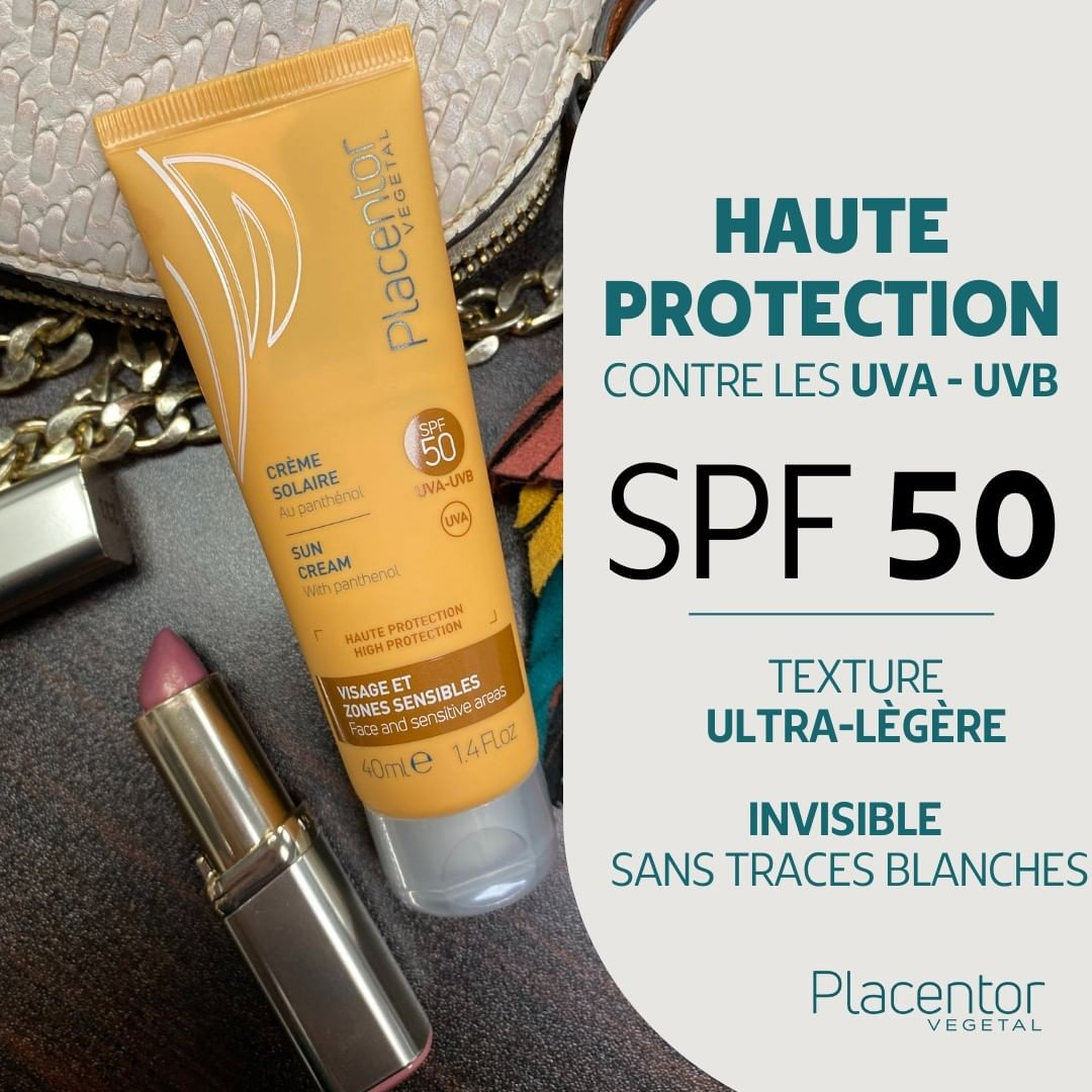 PLACENTOR CREME  SOLAIRE INVISIBLE  SPF50 40ML