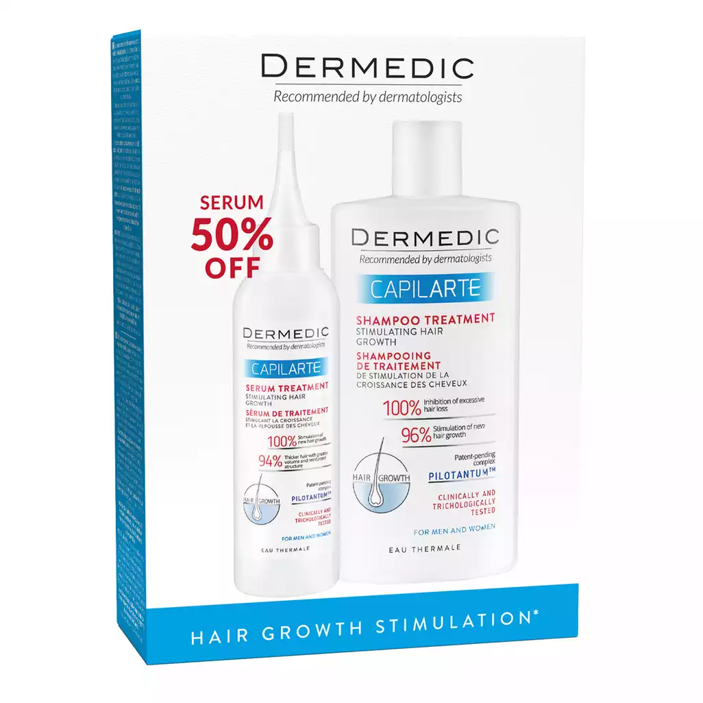 COFFRET DERMEDIC CAPILARTE ANTI CHUTE SHAMPOOING+SERUM (-50%)